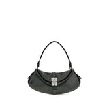 Ganni Blue Recycled Leather B-Kat Shoulder Bag