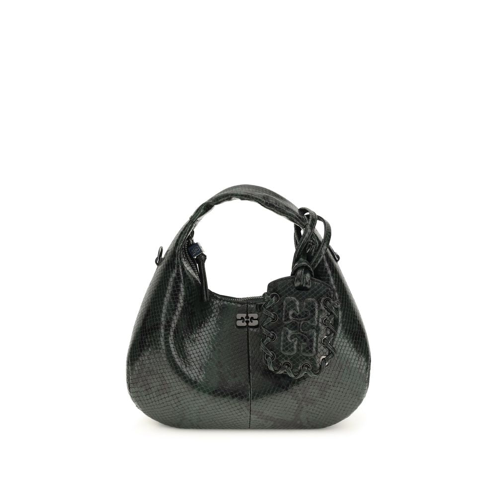 Sac à bandoulière Ganni noir en polyester recyclé