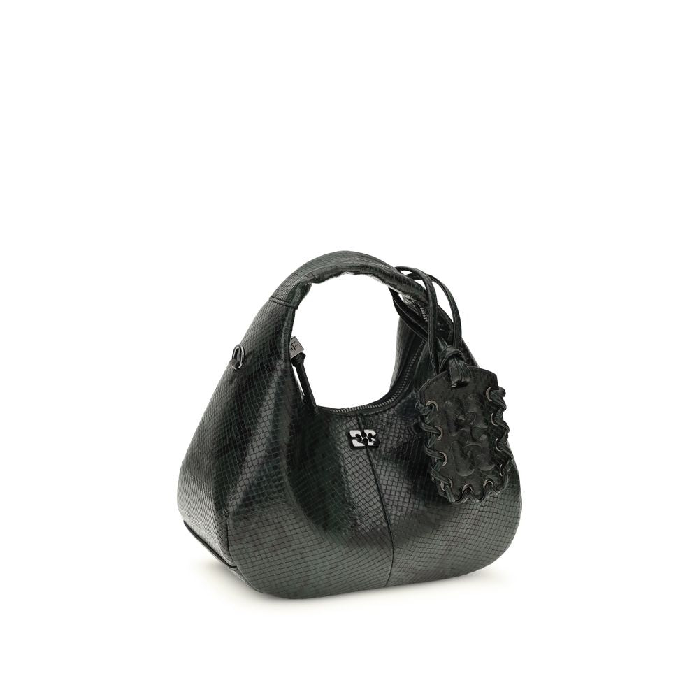 Sac à bandoulière Ganni noir en polyester recyclé