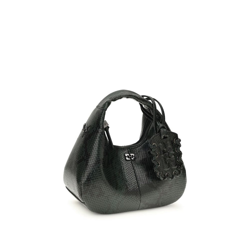 Sac à bandoulière Ganni noir en polyester recyclé