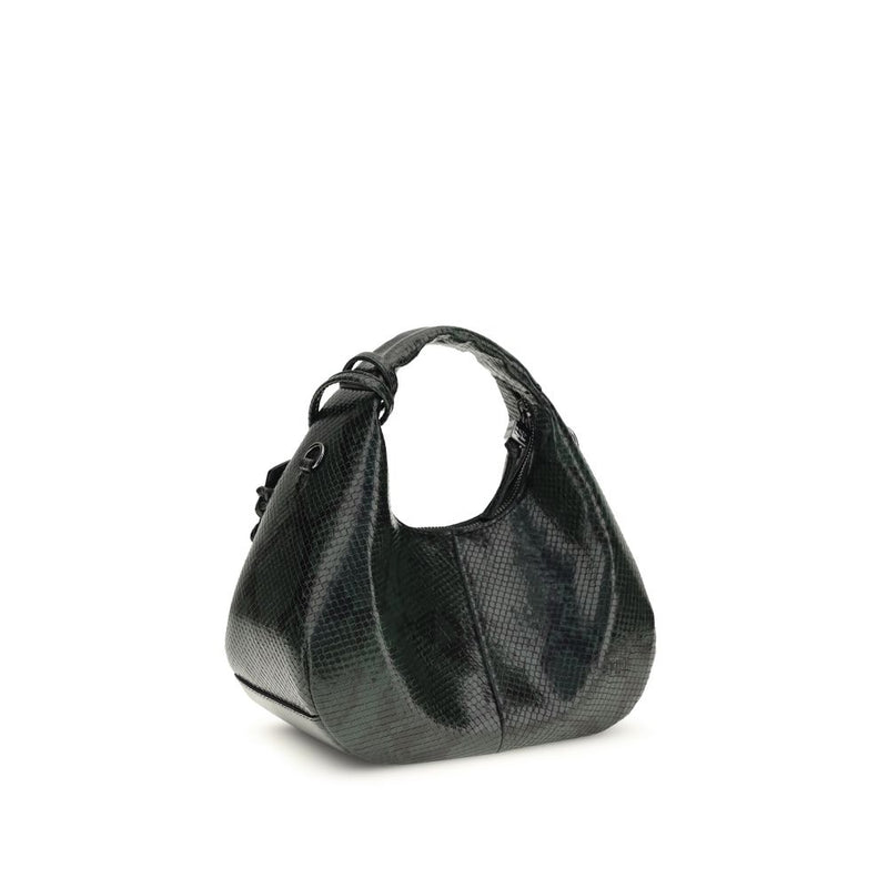 Sac à bandoulière Ganni noir en polyester recyclé