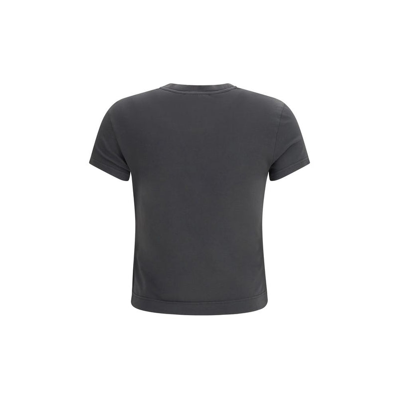 Dolce & Gabbana Gray Cotton T-Shirt - Slim Fit