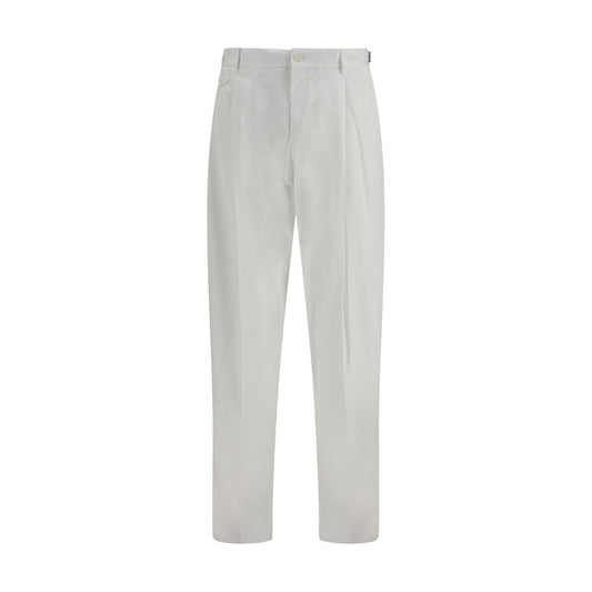 Dolce & Gabbana Witte Katoenen Casual Broek