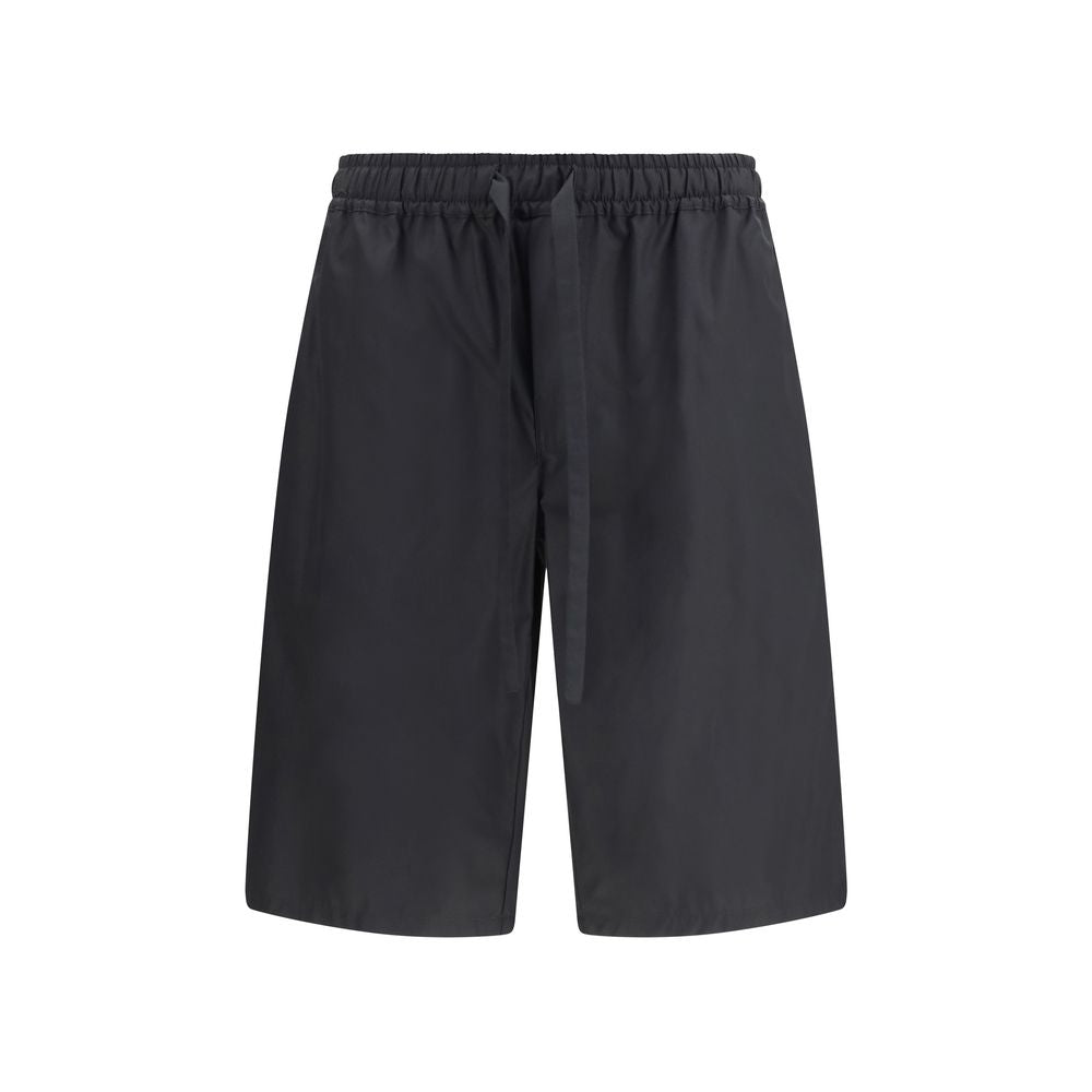 Shorts en coton noir Dolce & Gabbana