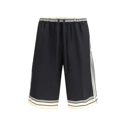 Shorts en soie multicolores Dolce & Gabbana