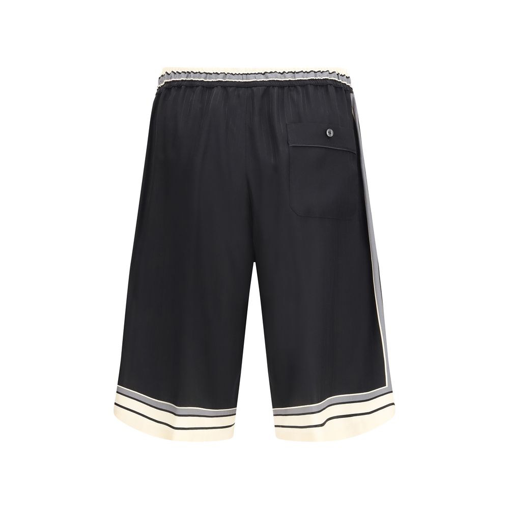 Shorts en soie multicolores Dolce & Gabbana