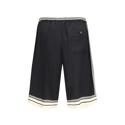Shorts en soie multicolores Dolce & Gabbana