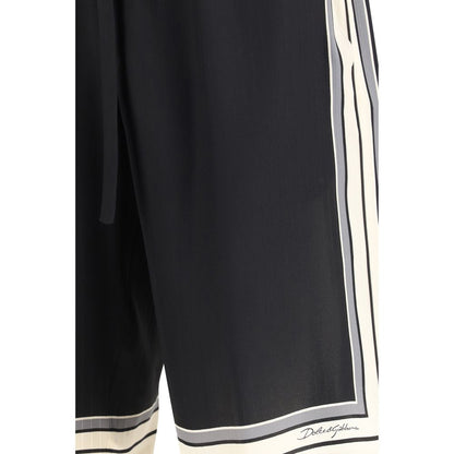 Shorts en soie multicolores Dolce & Gabbana