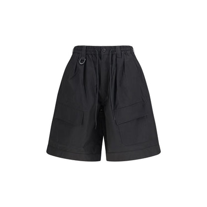 Y-3 Zwarte Katoenen Bermudashorts