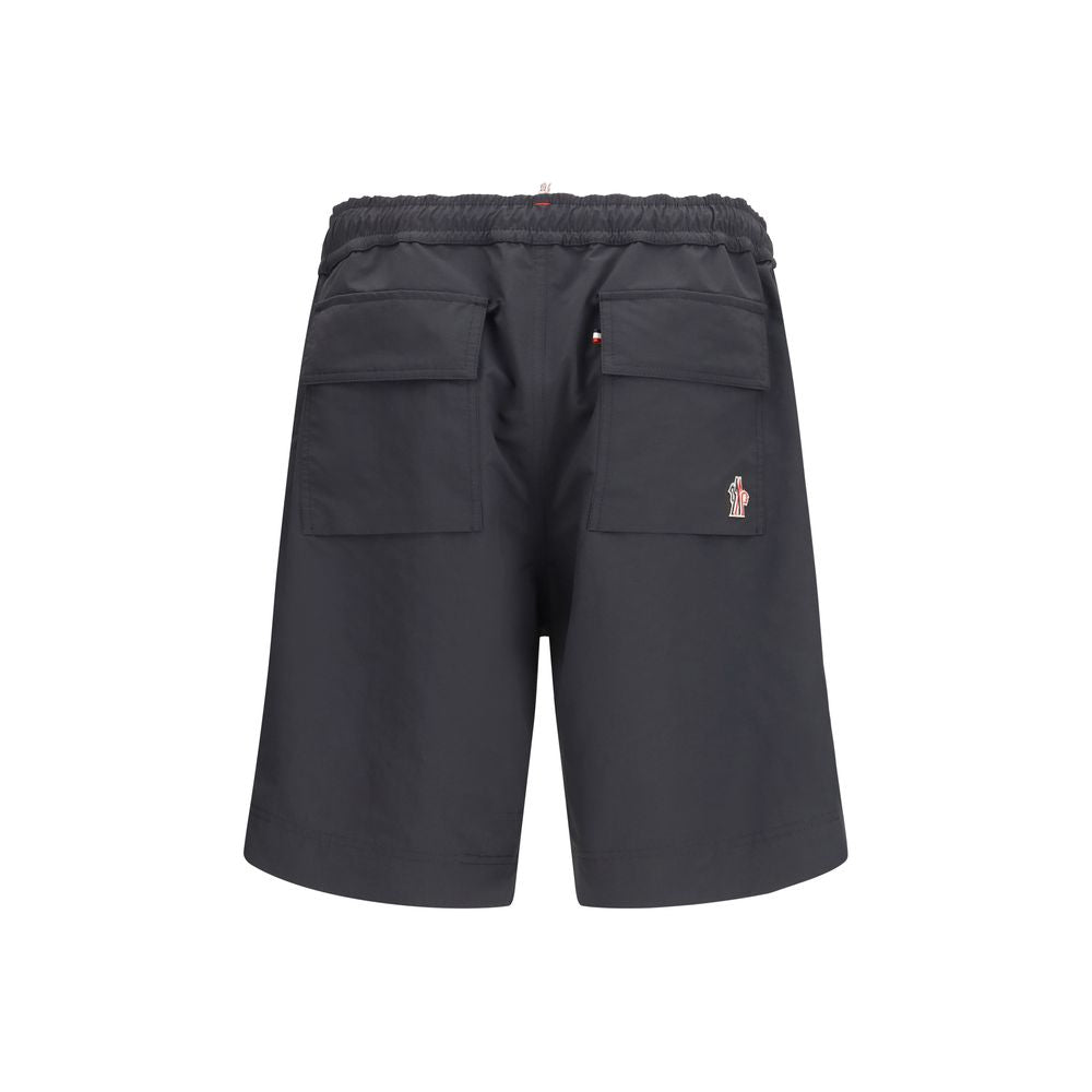 Moncler Grenoble Bermuda Shorts en Polyester Noir pour Homme
