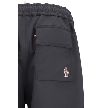 Moncler Grenoble Zwarte polyester bermuda