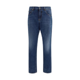 Jeans Dolce & Gabbana droits en coton bleu