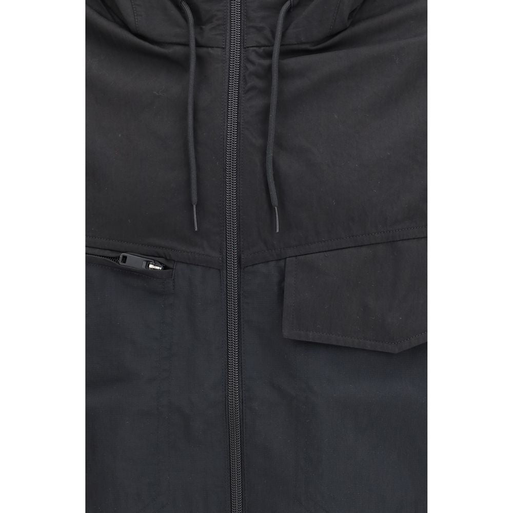 Y-3 Black Cotton Shell Jacket - Contemporary Utility Design