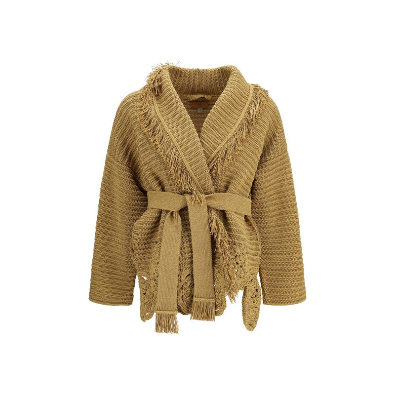 Alanui Island Memories Gold Cardigan for Women