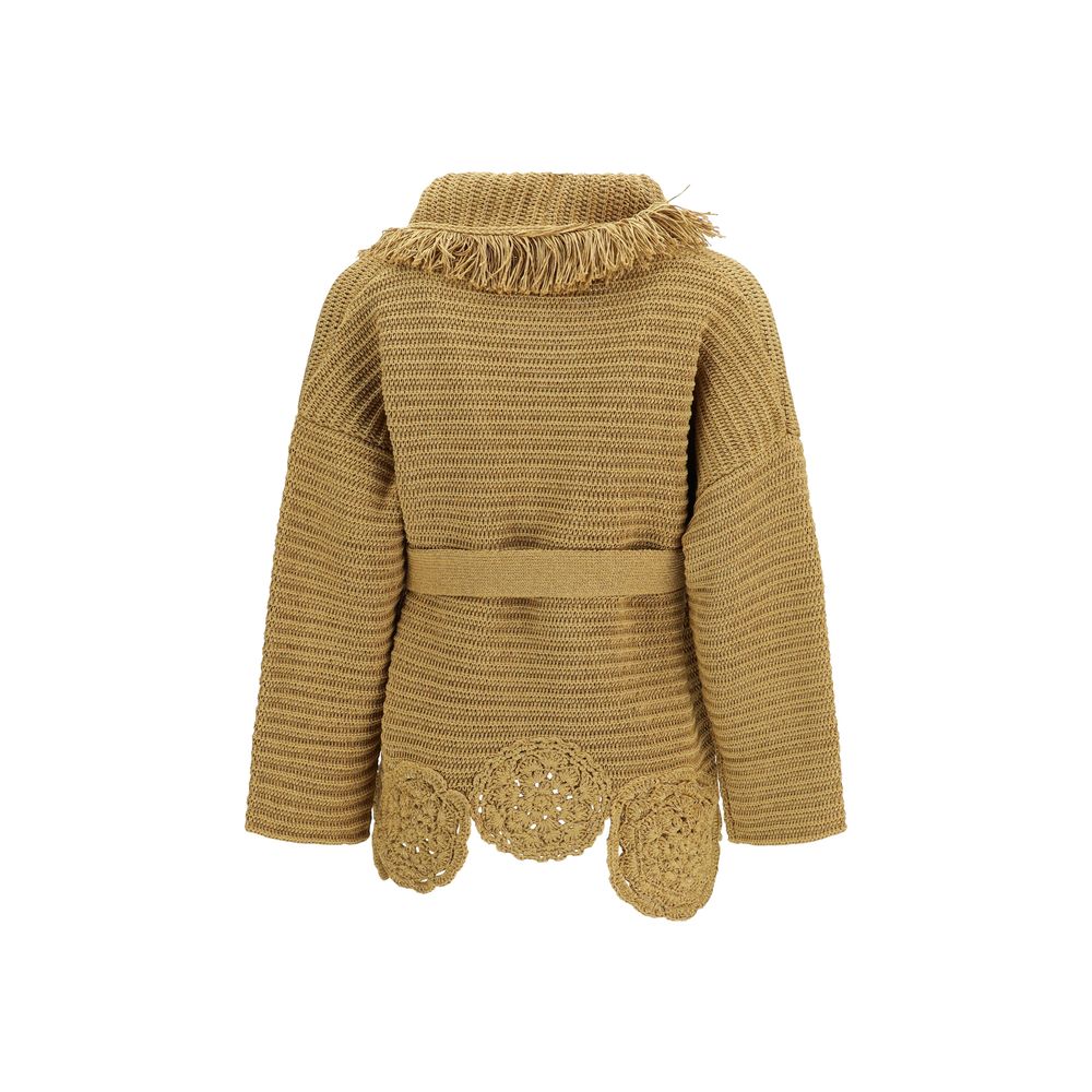 Alanui Island Memories Gold Cardigan for Women
