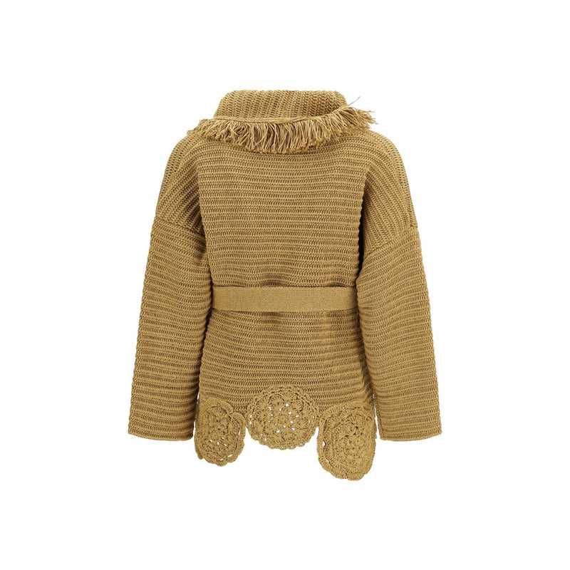 Alanui Island Memories Gold Cardigan for Women