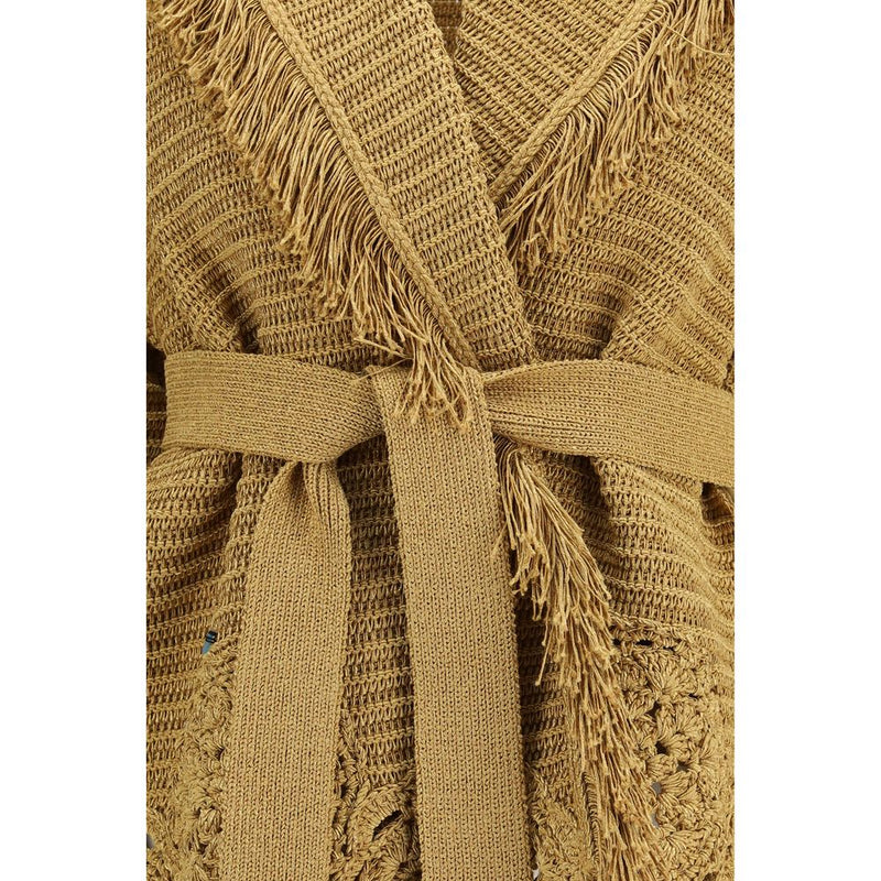 Alanui Island Memories Gold Cardigan for Women