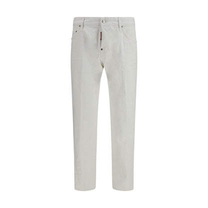 Dsquared² Slim Fit Jeans van wit katoen