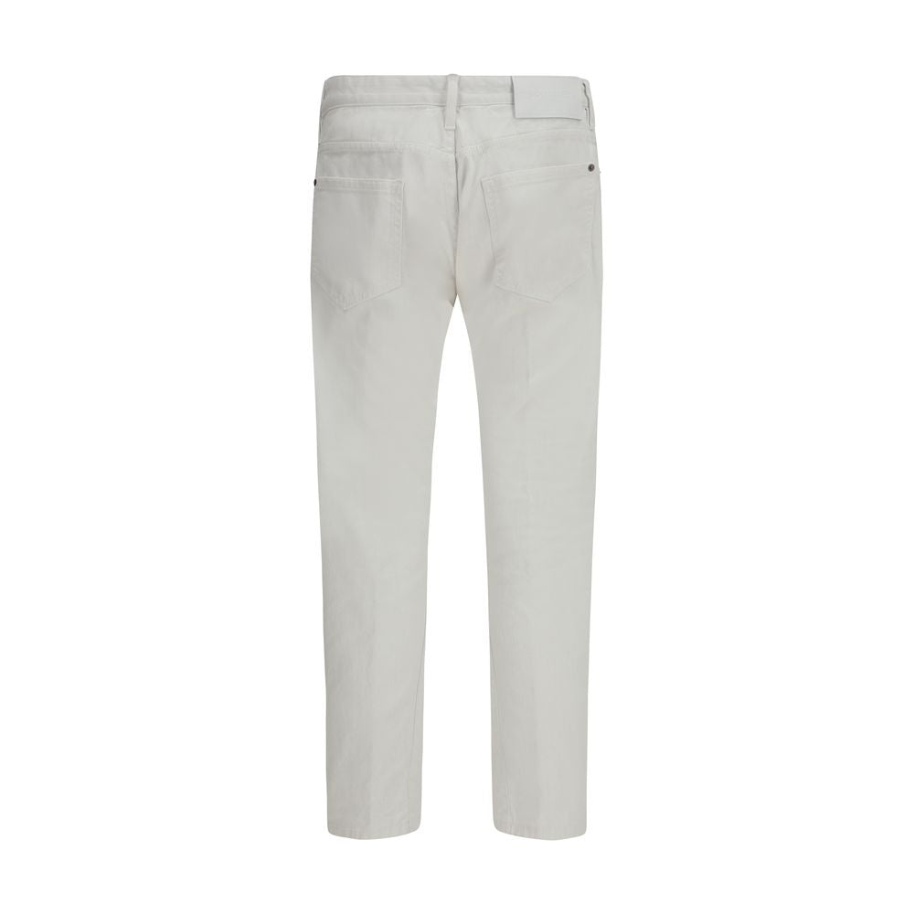 Dsquared² Slim Fit Jeans van wit katoen
