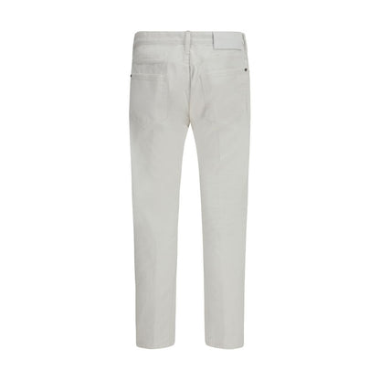 Dsquared² Slim Fit Jeans van wit katoen