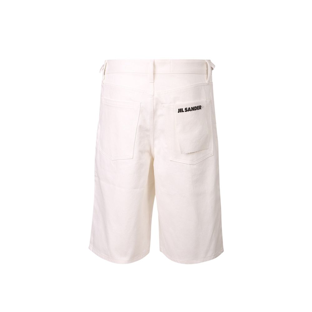 Jil Sander Coton blanc longueur genou