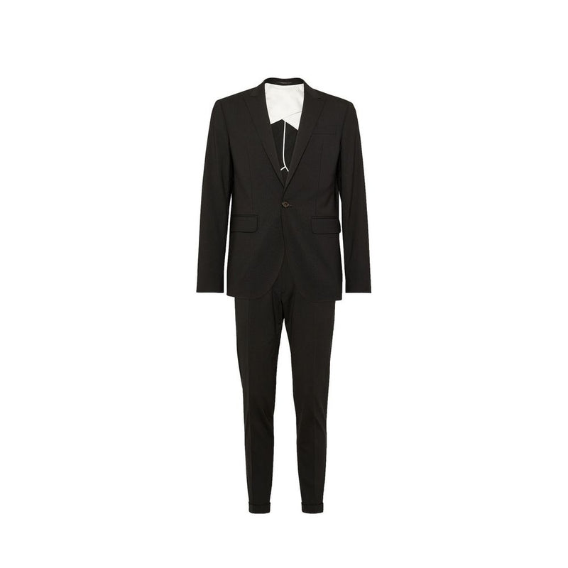 Dsquared² Black Elastane Two-Piece Suit for Men