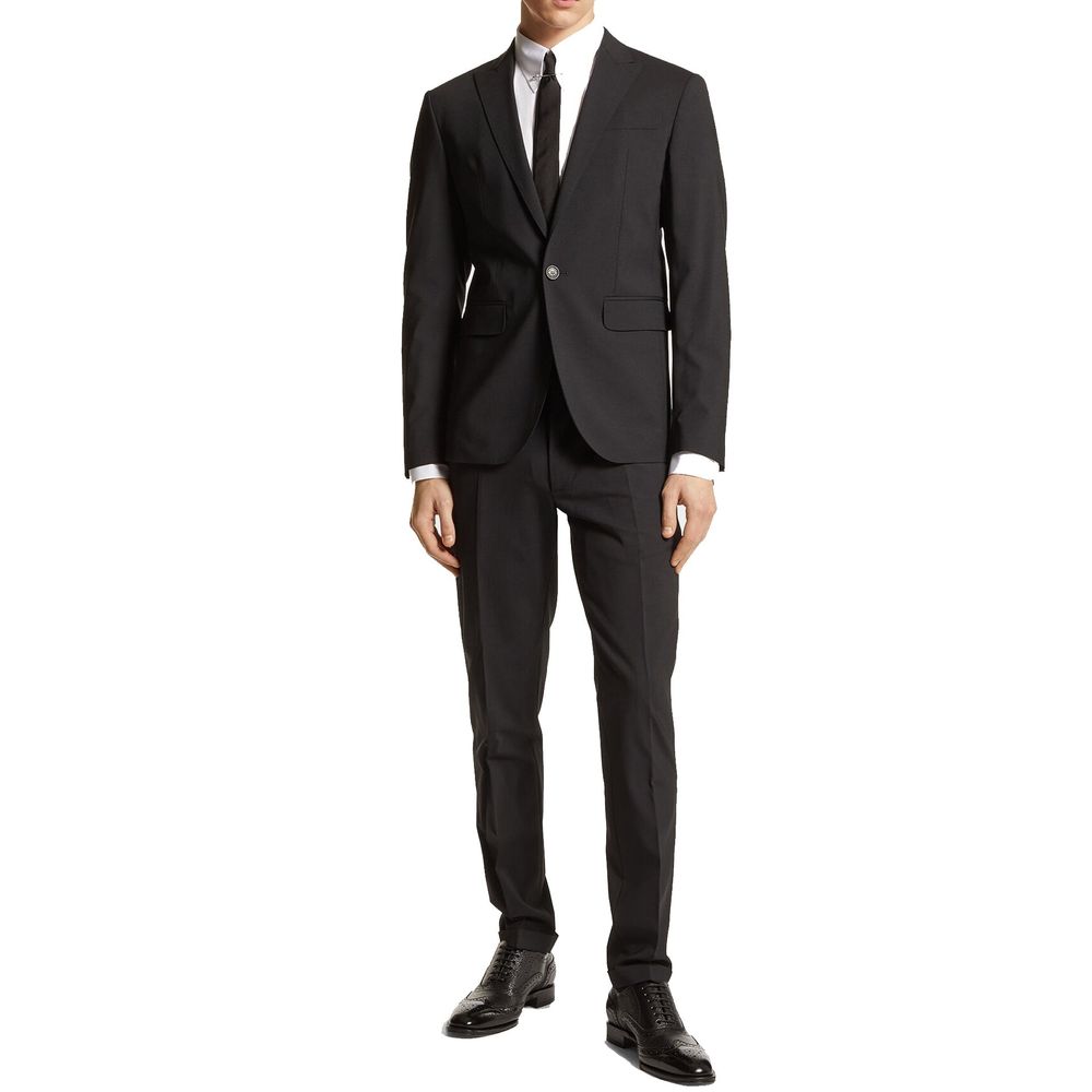 Dsquared² Black Elastane Two-Piece Suit for Men