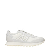 Moncler White Leather Athletic Sneakers for Men