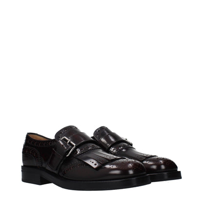 Church's Red Leather Slip-On Loafers