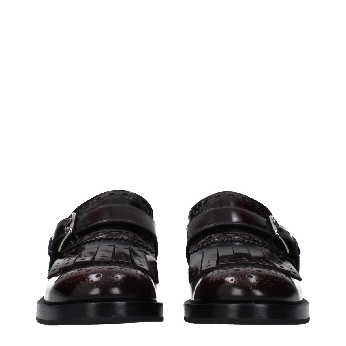 Church's Red Leather Slip-On Loafers for Women