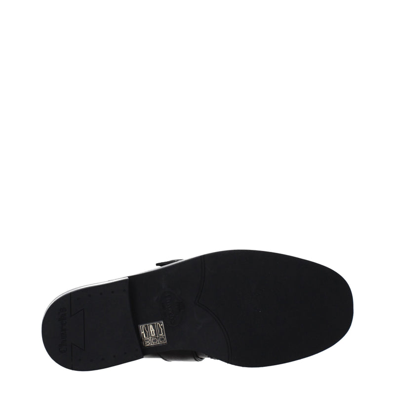 Church's Red Leather Slip-On Loafers for Women