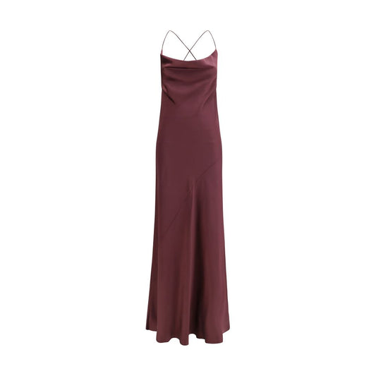 Robe décontractée en marabout Bordeaux PINKO