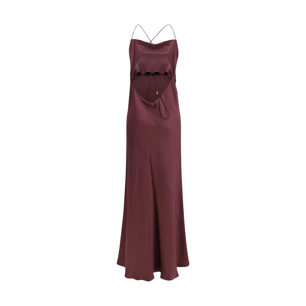 Robe décontractée en marabout Bordeaux PINKO