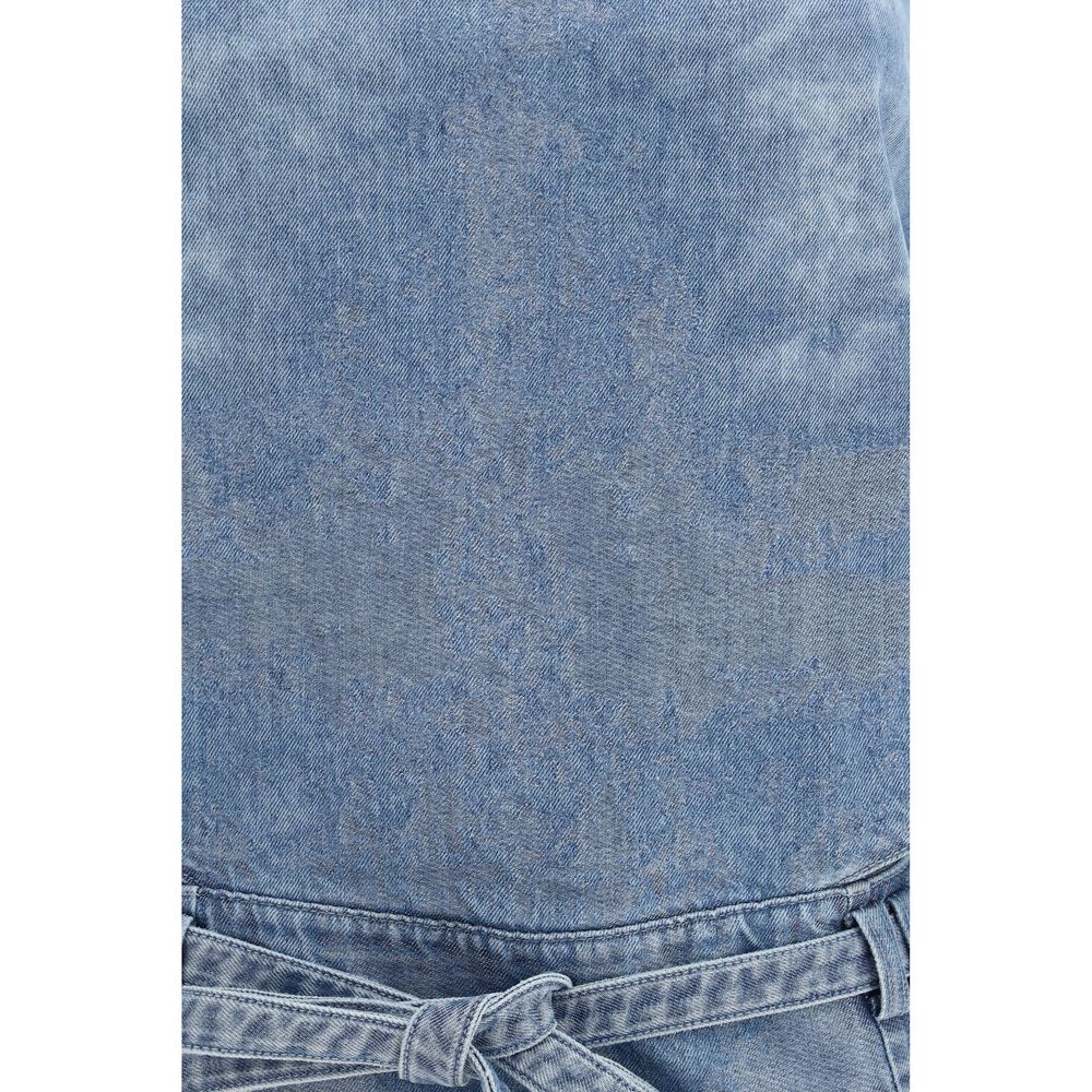 Diesel De-Sayra Blue Cotton Top for Women