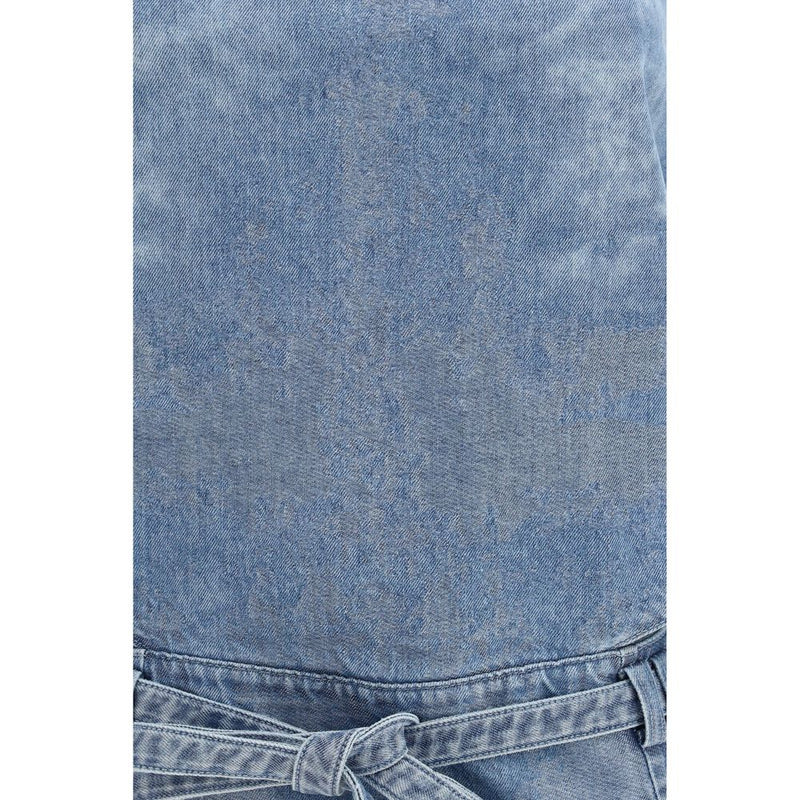 Diesel De-Sayra Blue Cotton Top for Women