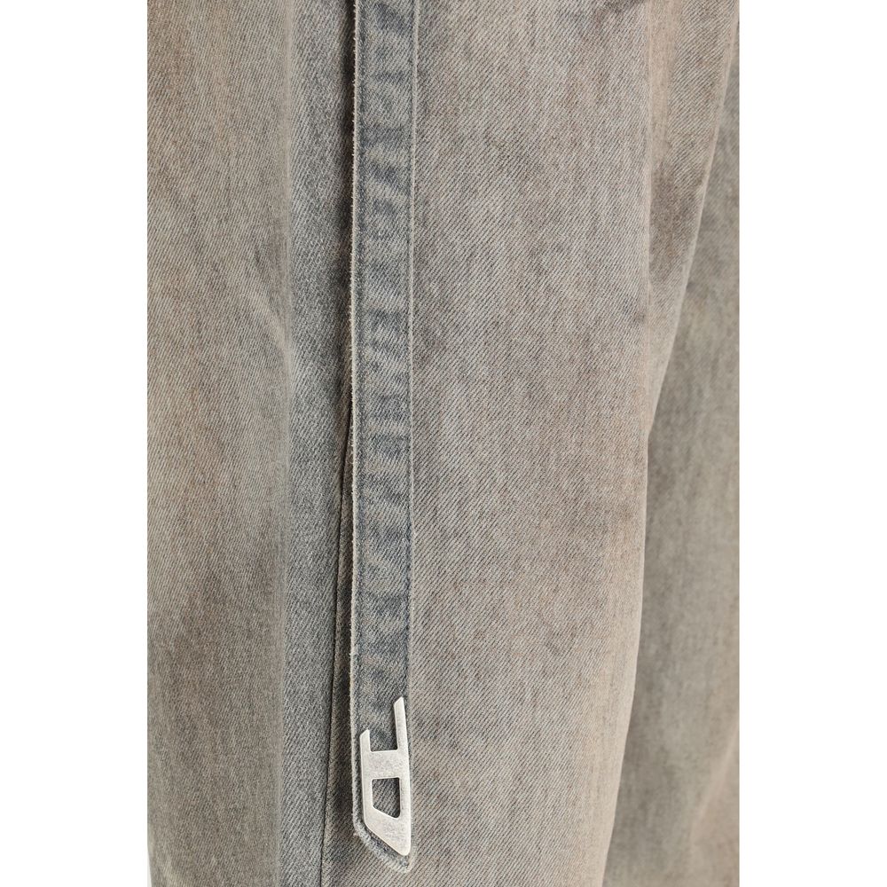 Diesel Gray Cotton Slim Fit Jeans for Women