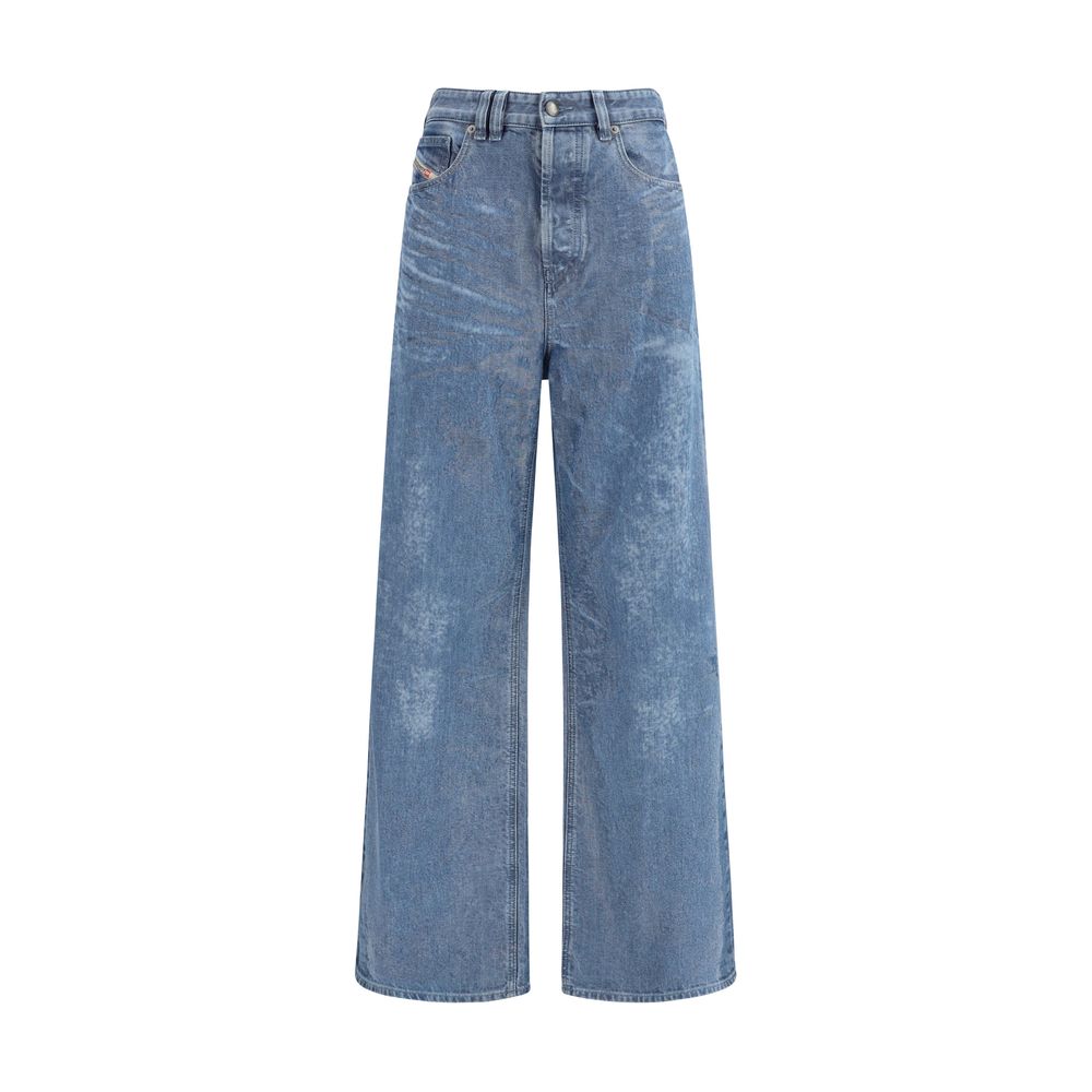 Diesel 1996 D-Sire Blue Cotton Relaxed Fit Jeans for Women