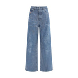 Diesel 1996 D-Sire Blue Cotton Relaxed Fit Jeans for Women