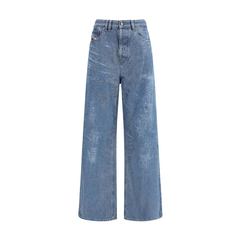 Diesel 1996 D-Sire Blue Cotton Relaxed Fit Jeans for Women