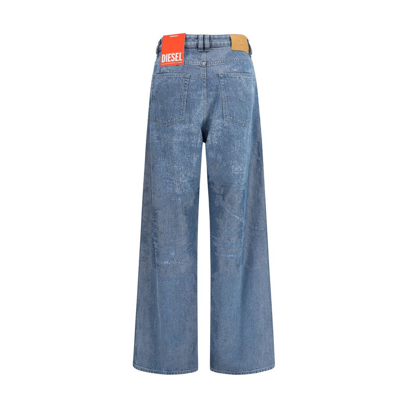 Diesel 1996 D-Sire Blue Cotton Relaxed Fit Jeans for Women