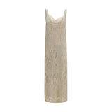 Brunello Cucinelli Beige Linen Casual Dress for Women