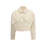 Brunello Cucinelli Beige Cotton Denim Jacket for Women