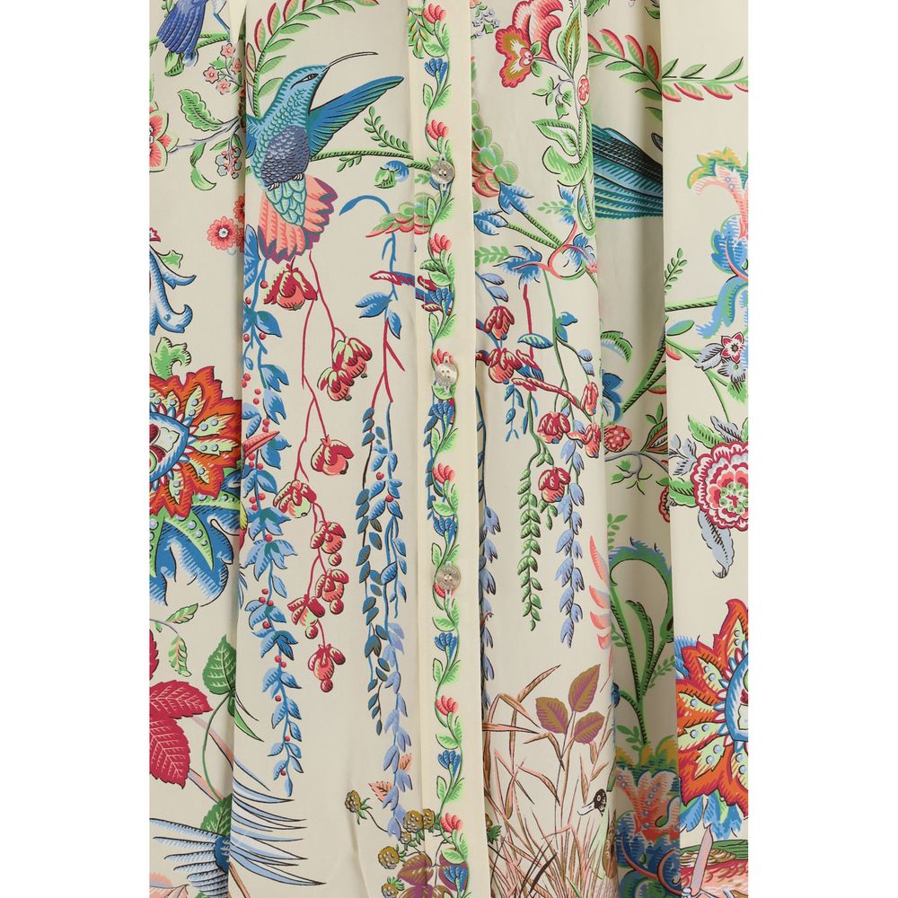 Robe décontractée en coton blanc Etro