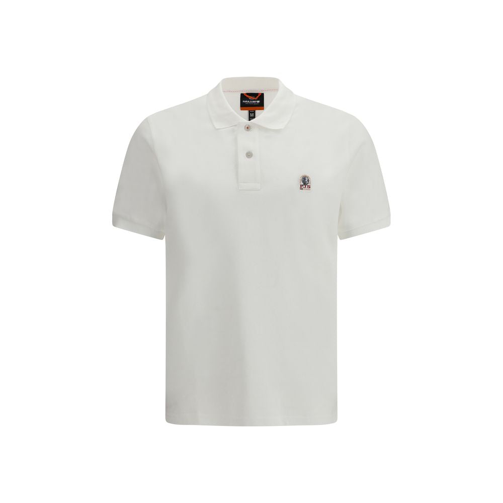 Parajumpers White Cotton Polo Shirt - Casual Elegance