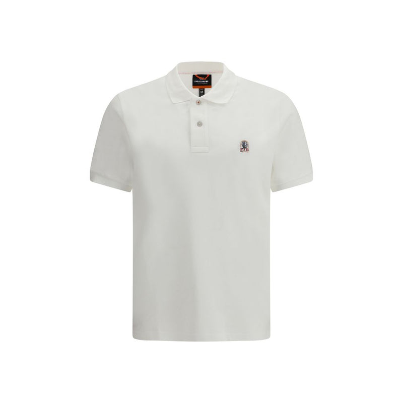 Parajumpers White Cotton Polo Shirt - SS26 Collection