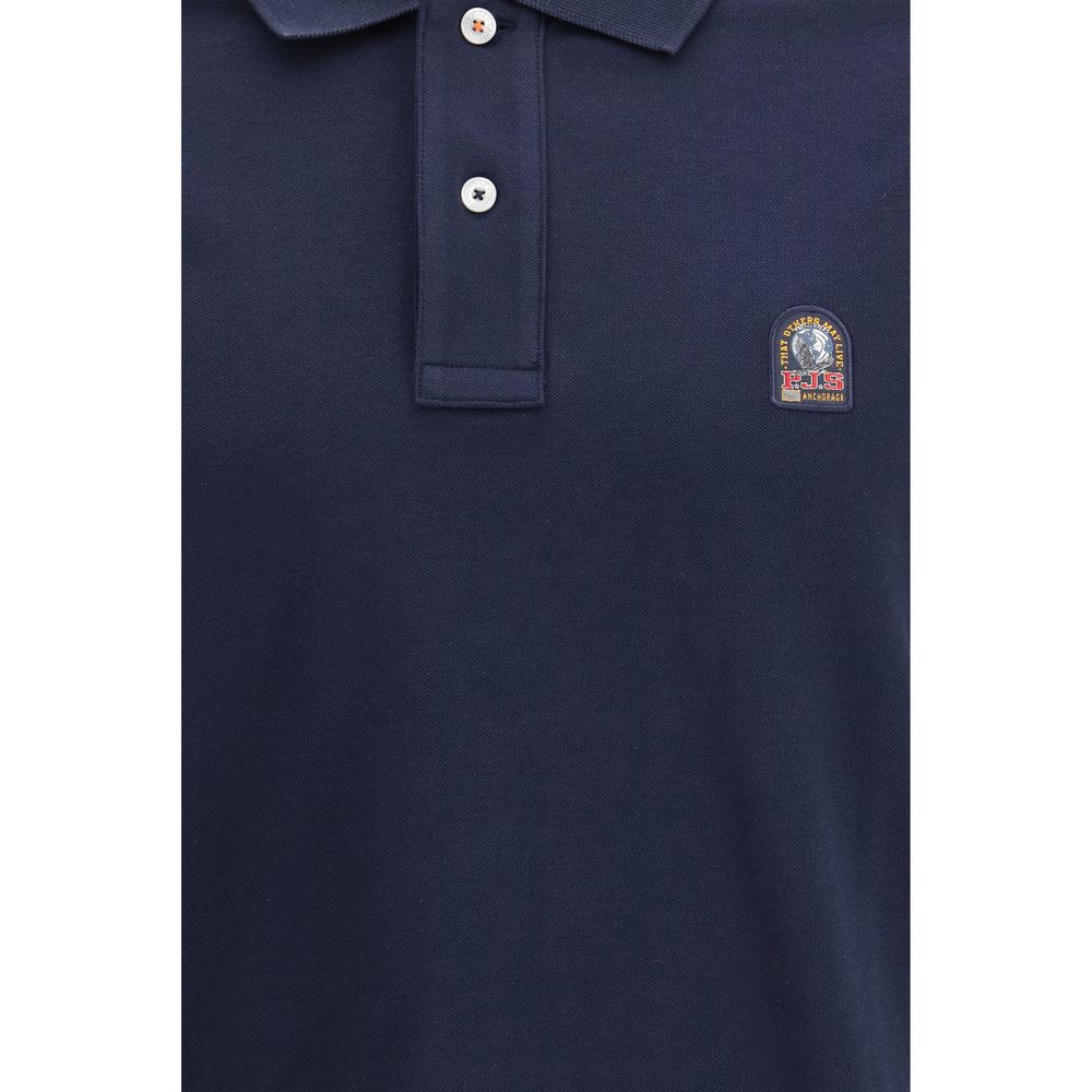 Parajumpers blauw katoenen poloshirt