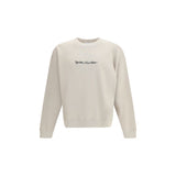 Sweatshirt Off-White Beige en Coton avec Motif Arrow