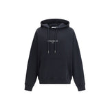 Off-White Black Cotton Sweatshirt - Statement Skate Hoodie
