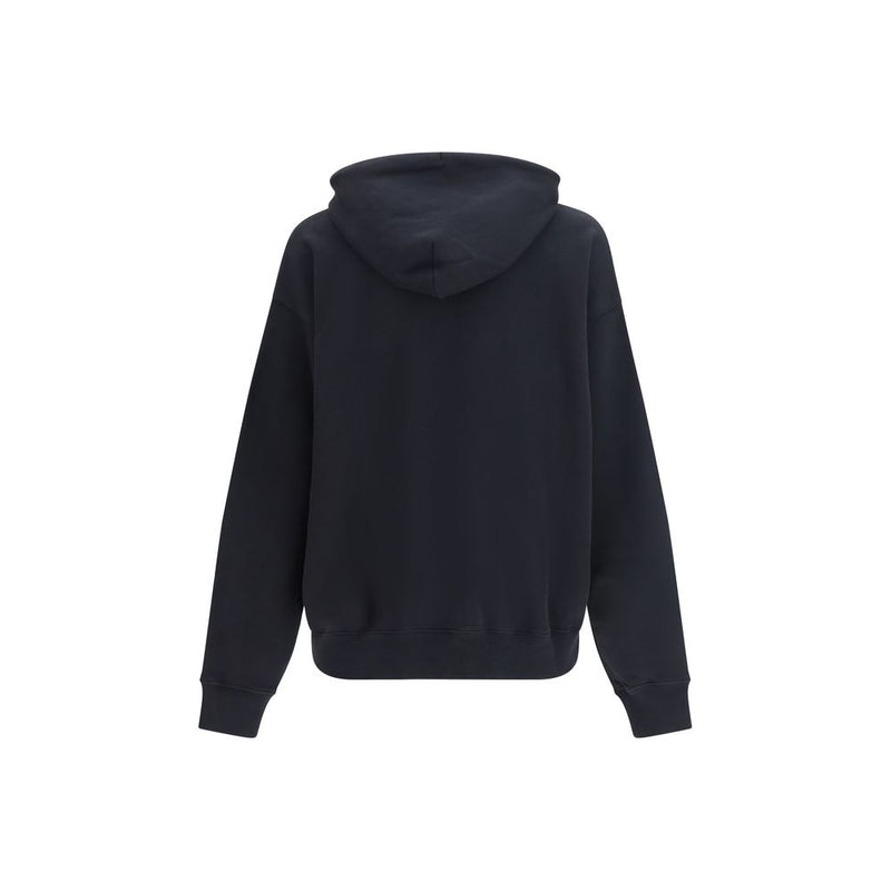 Off-White Black Cotton Sweatshirt - Statement Skate Hoodie
