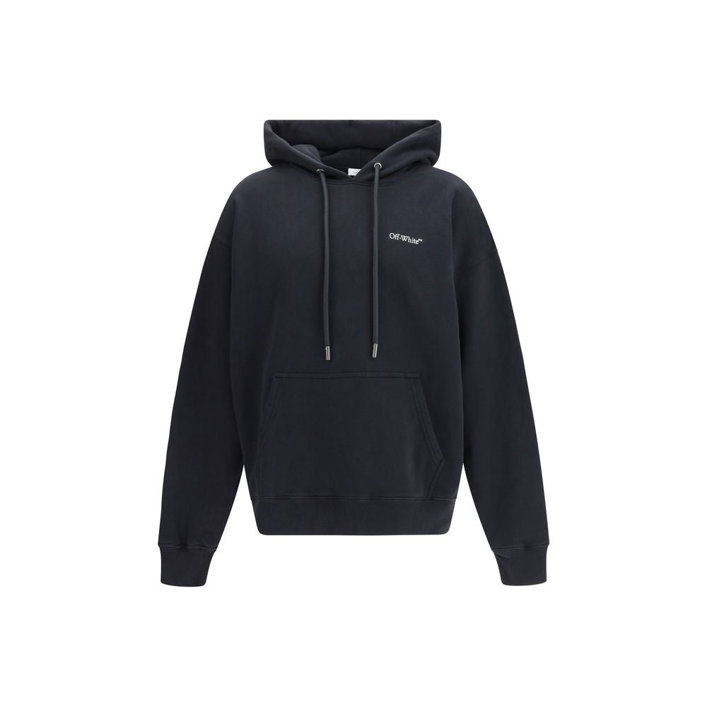 Off-White Black Cotton Half Arrows Skate Hoodie